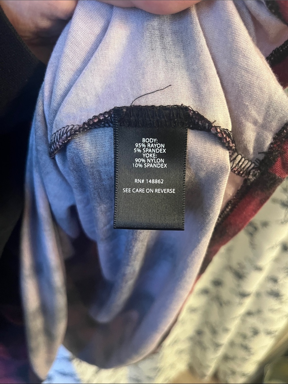 Torrid Super Soft Wine Tie Dye Lace Swing Tank - Picture 5 of 6